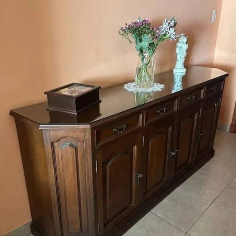 Comoda de Comedor con Vidrio Virilizado 3