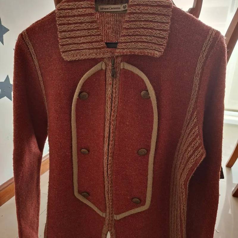 Abrigo con Cierre Color Terracota