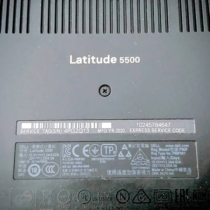 Notebook Dell Latitude 5500 3