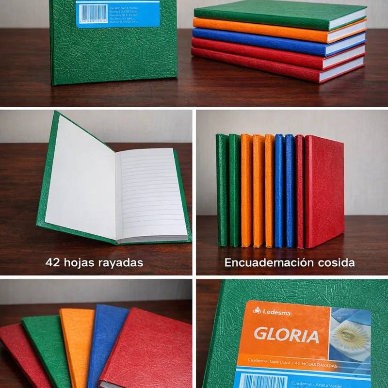 13 Cuadernos Gloria Colores Varios * 42 Hojas Rayadas