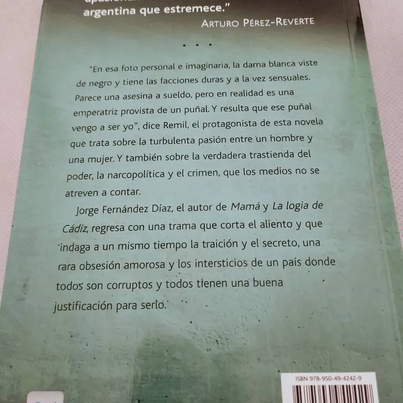 Libro el Puñal de Jorge Fernández Díaz. Ed. Planeta 2