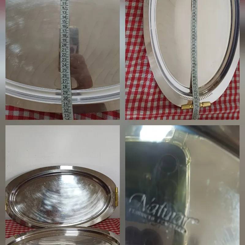 Bandeja Acero Inoxidable y Bronce