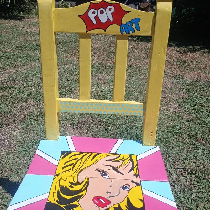 Silla Reciclada Arte Pop