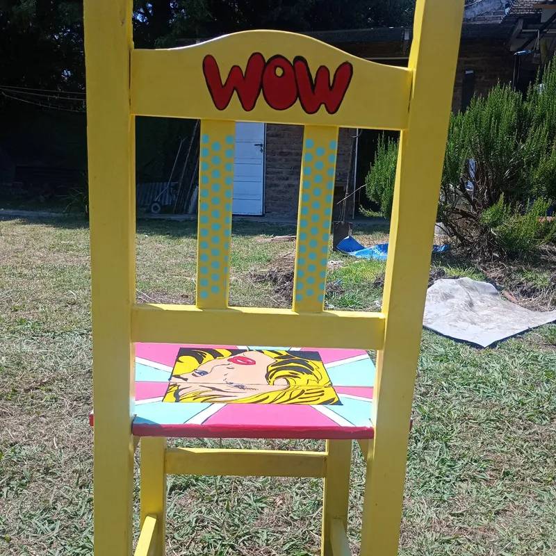Silla Reciclada Arte Pop 3