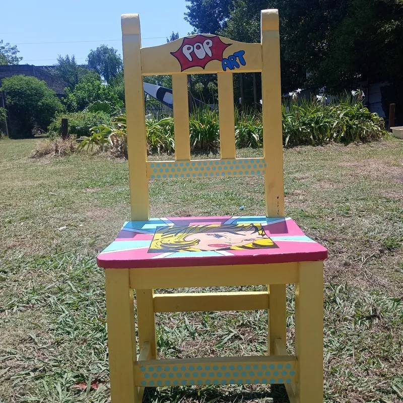 Silla Reciclada Arte Pop 4