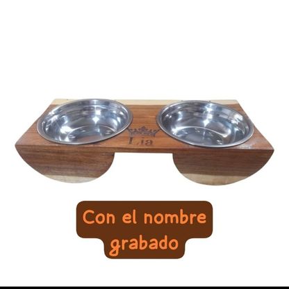 Comedero para Mascotas de Cedro,incienso o Petiribi. 3