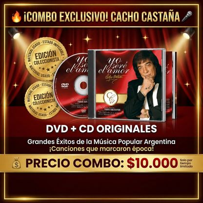 Cacho Castaña Dvd y Cd Originales 1