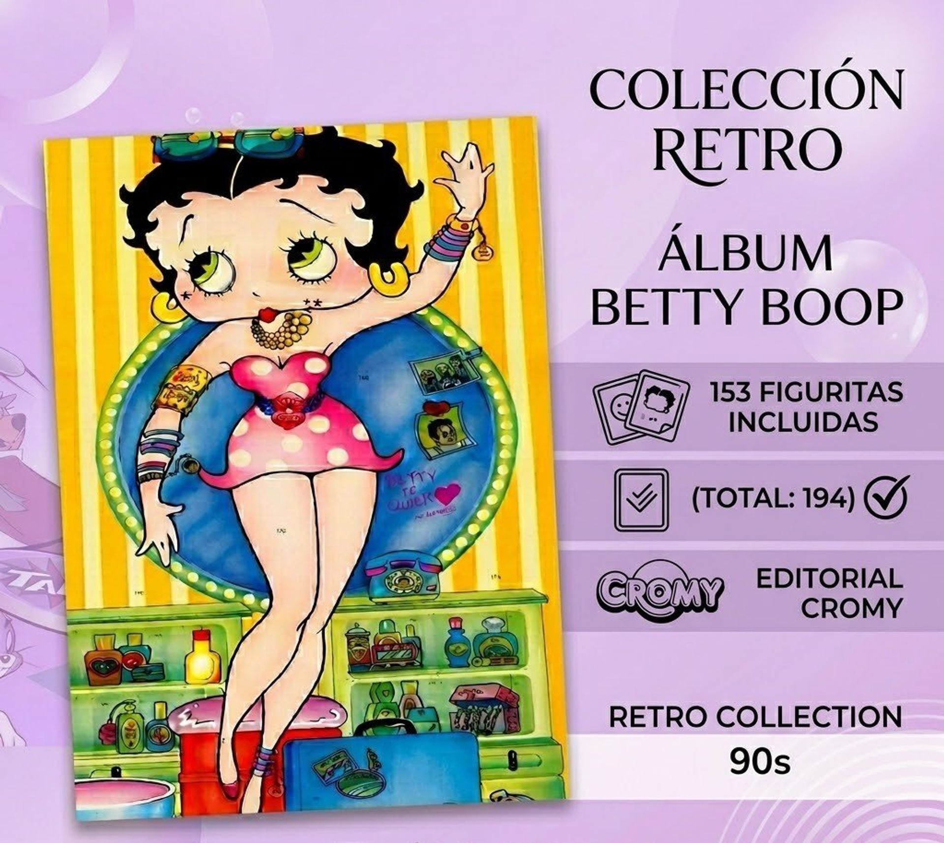 ️ Álbum Betty Boop - Editorial Cromy (90s)
