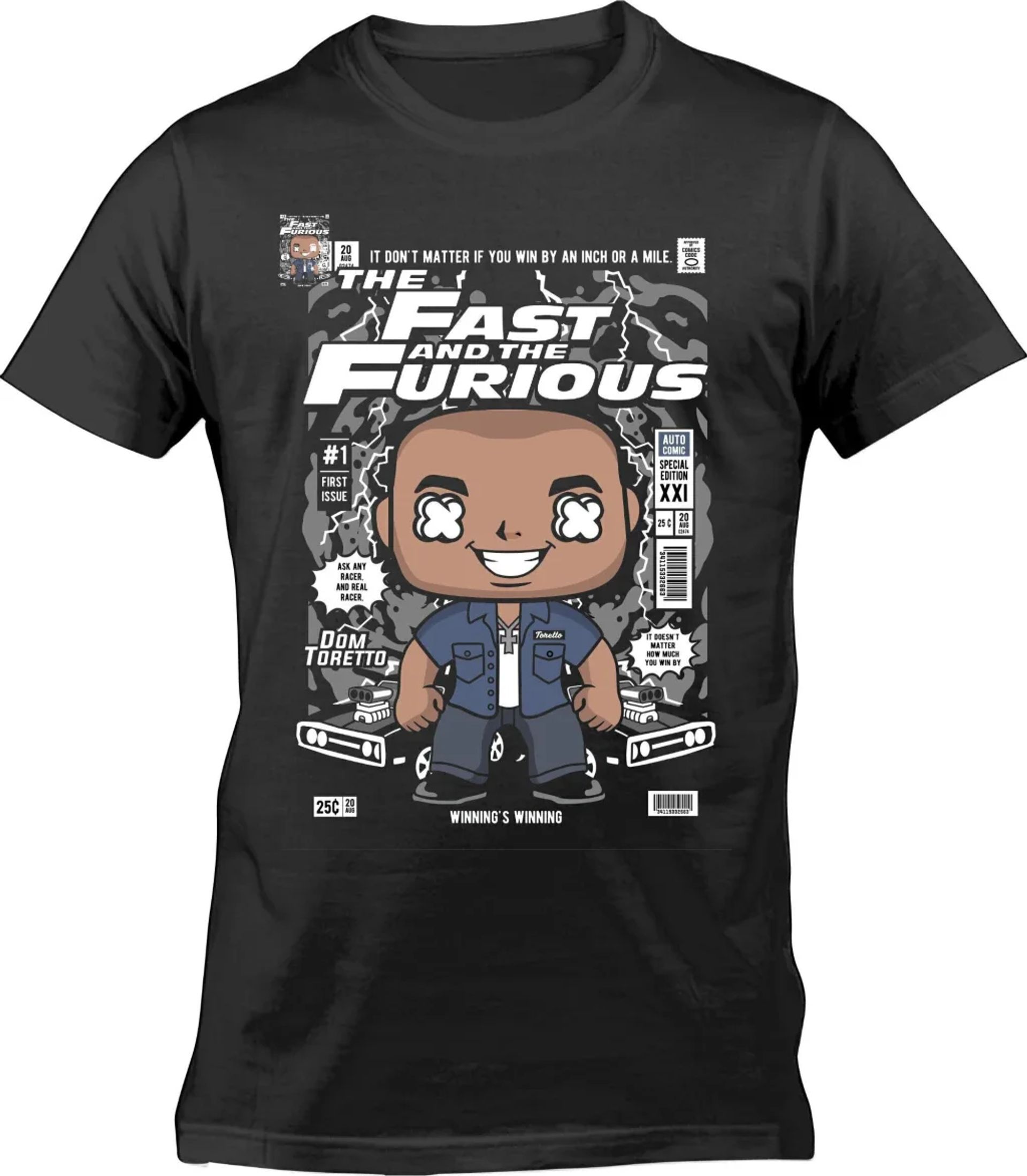 Remera Funko Toretto F&f - Algodón Premium Casual