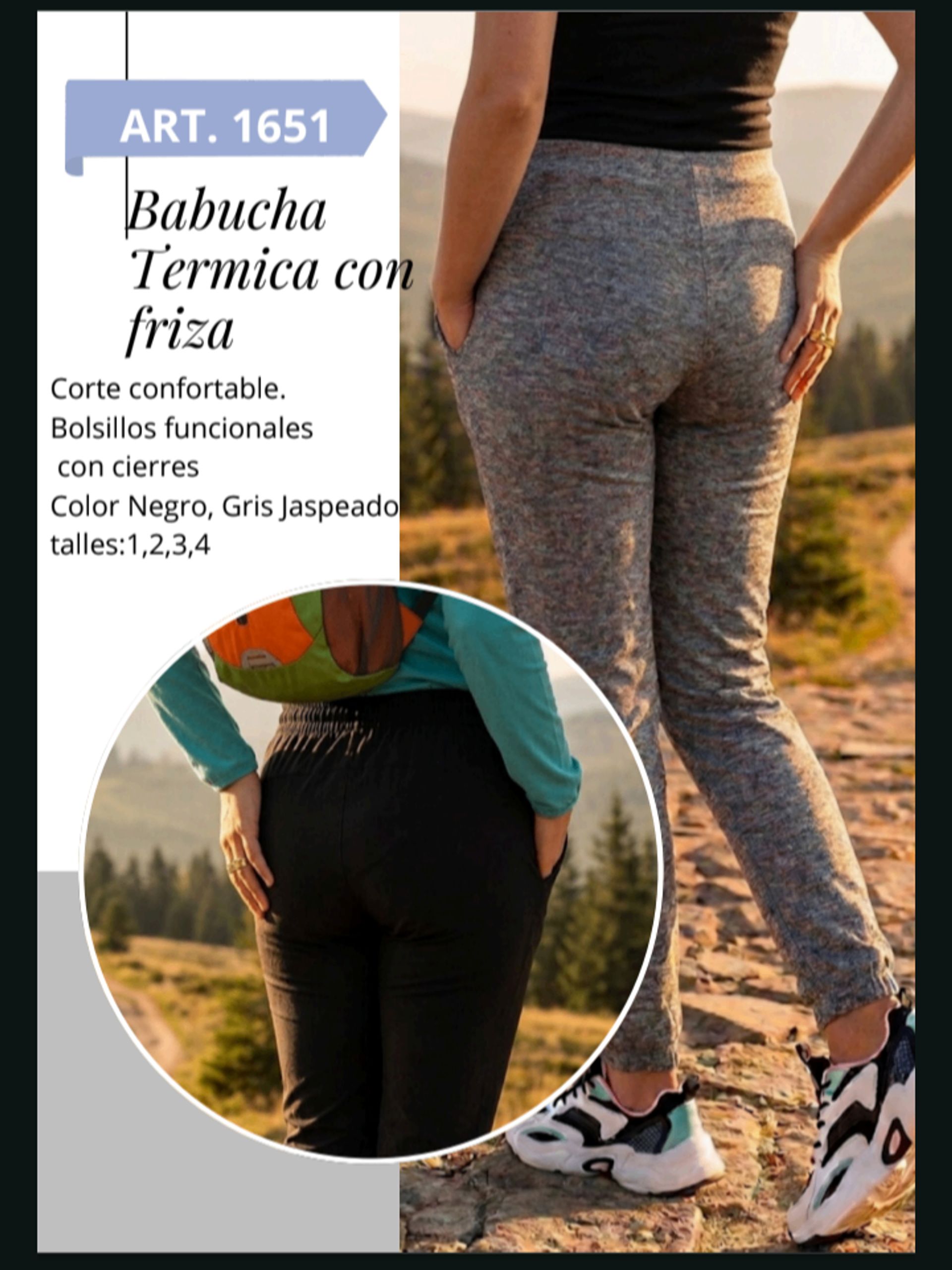 Jogger Microfibra con Bolsillos Talle 3