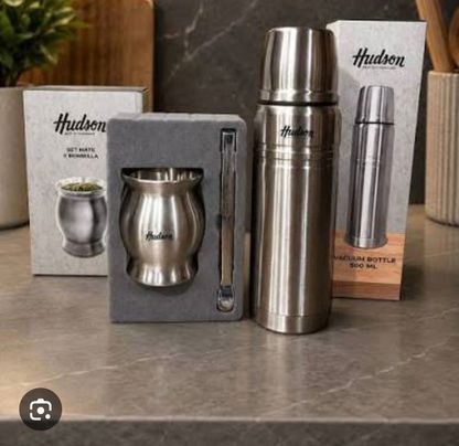 Termo de 750ml y Mate de Acero Inoxidable 1