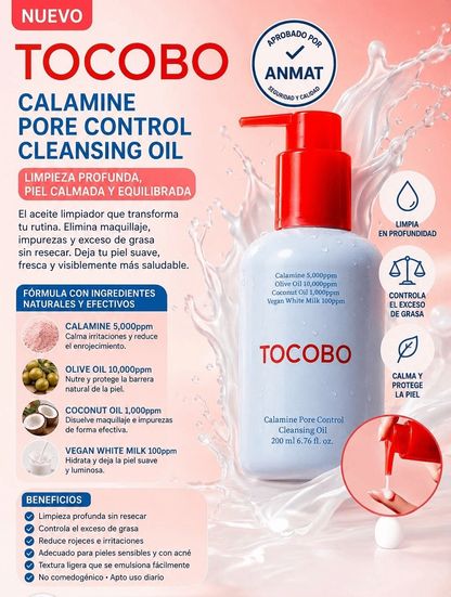 Aceite Limpiador Tocobo Calamine Pore Control 4