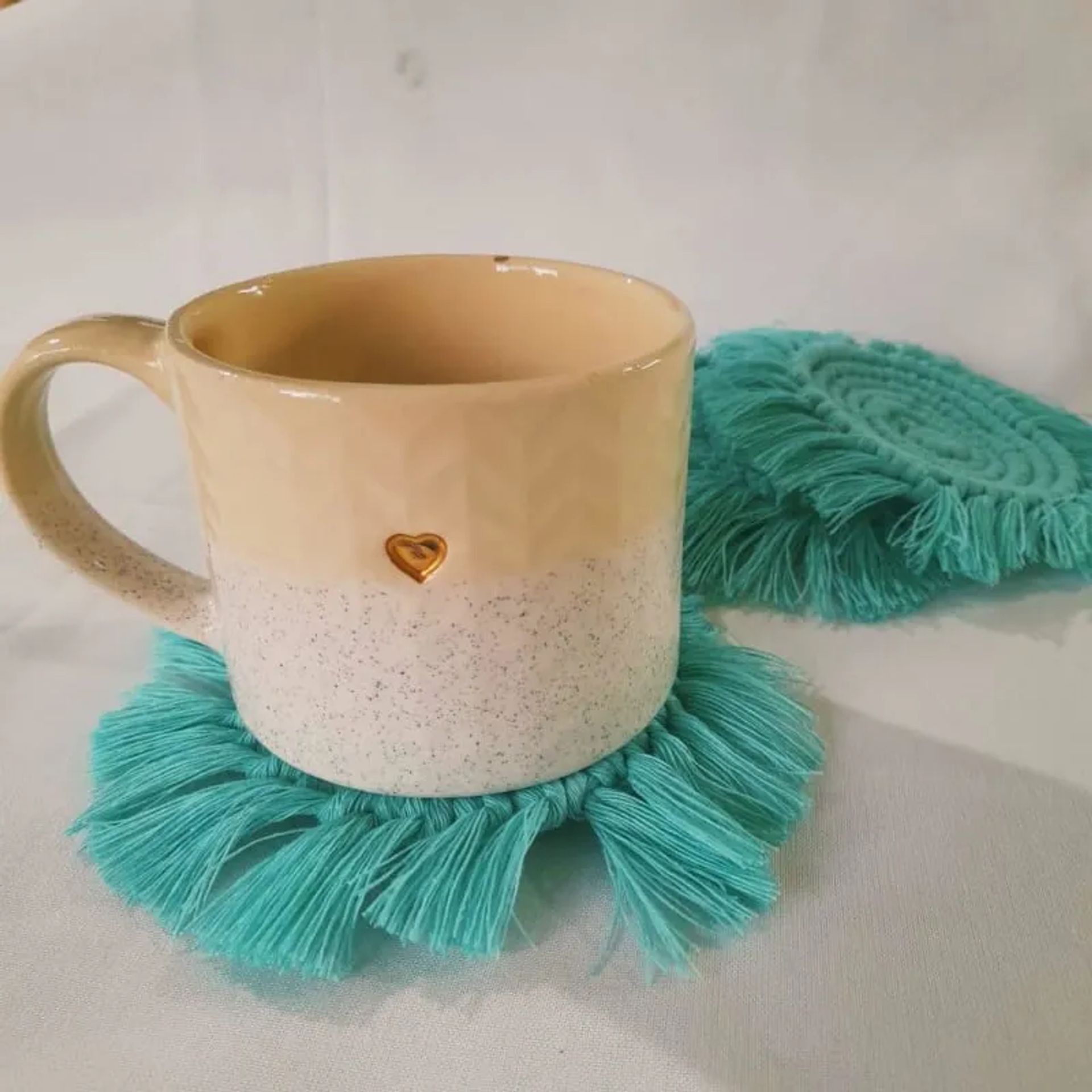 Posavasos Redondos en Macramé