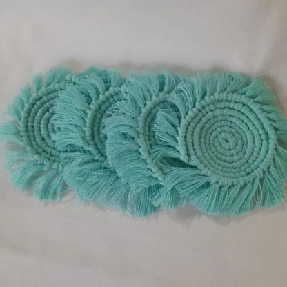 Posavasos Redondos en Macramé 2