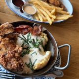 Fried Chick & Bisc Thighs