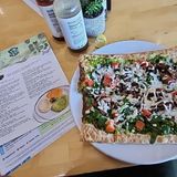 Spinach Pesto Lavash Piza