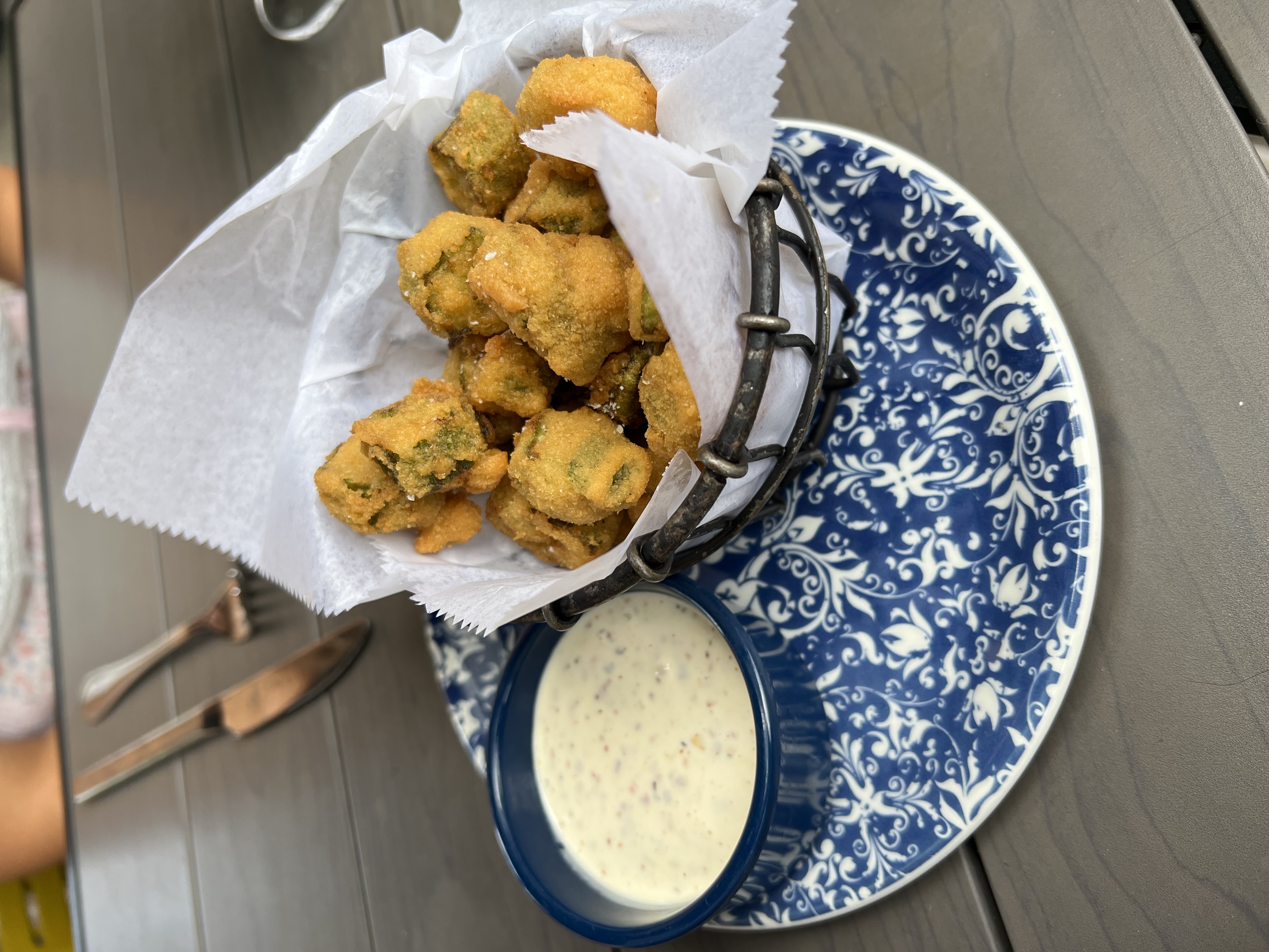 Fried Okra Small Plate