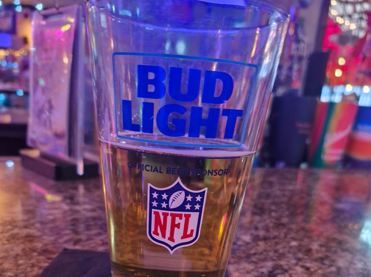 Glass Bud Light