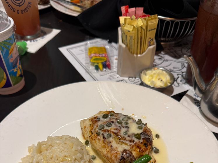 B- Shrimp & Artichoke Stuffed Seabass