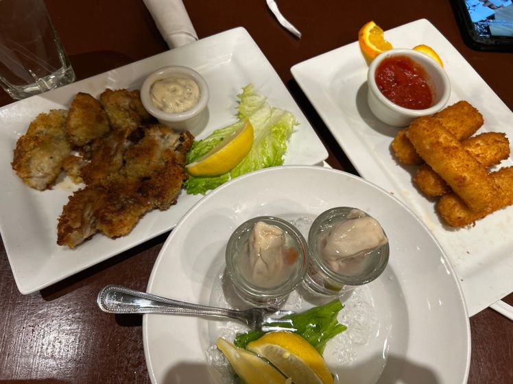 Pan Fry Oyster Appetizer