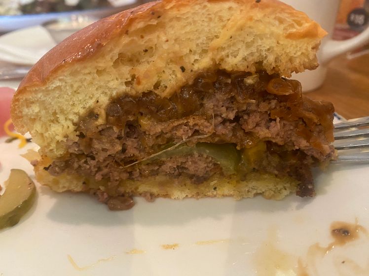 Whisky Onion Smash Burger