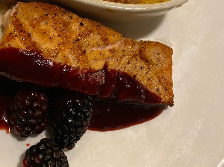 Blackberry Salmon Dinner