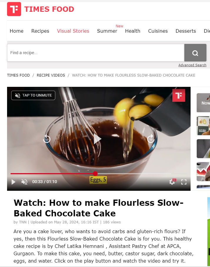 How to make Flourless Slow-Baked Chocolate Cake