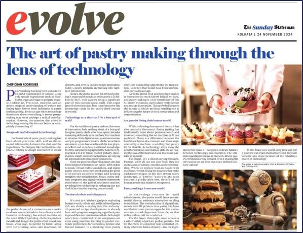 The art of pastry making through the lens of technology