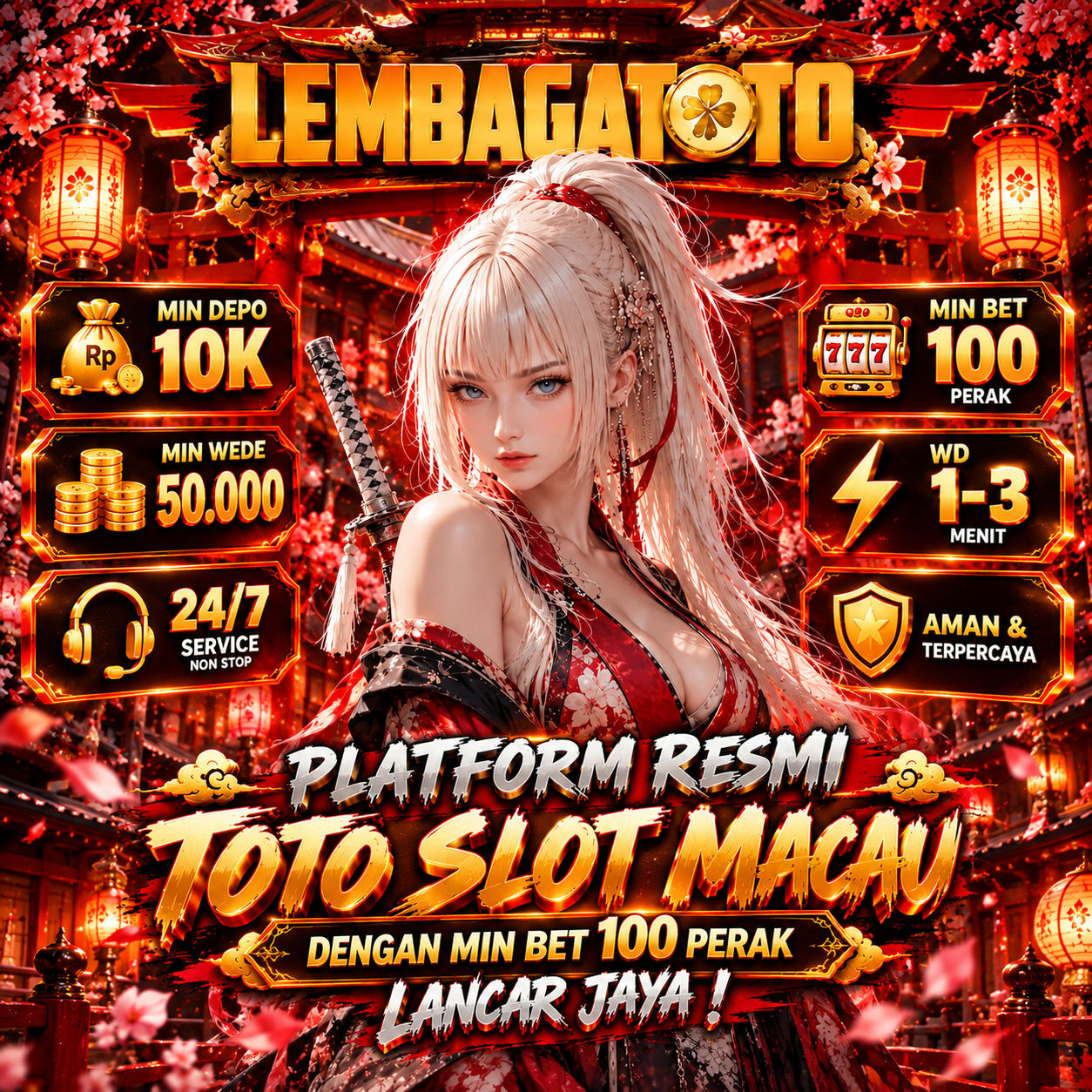 LEMBAGATOTO | Platform Resmi Toto Slot Macau Dengan Min Bet 100 Perak Lancar Jaya !