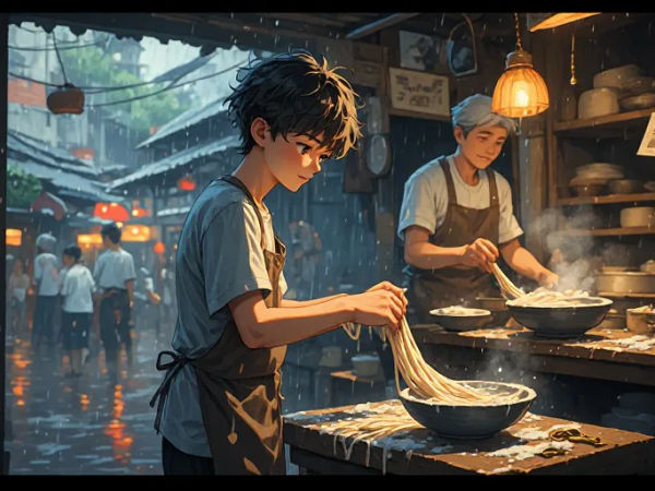 Hand-Pulled Noodles in Penang