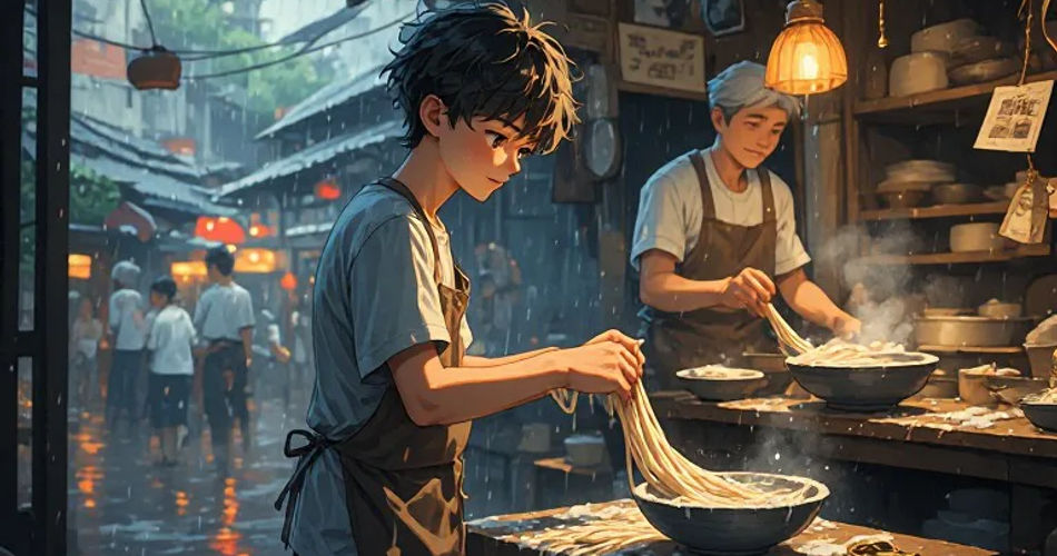 Hand-Pulled Noodles in Penang