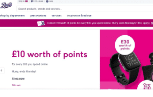 Preview 2 of the Boots website