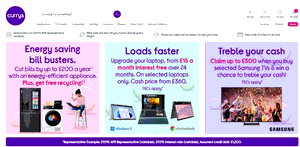 Preview 2 of the Currys website