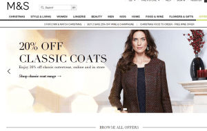 Preview 2 of the Marks & Spencer website