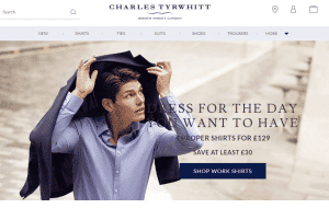 Preview 2 of the Charles Tyrwhitt website