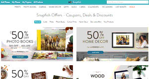 Preview 2 of the Snapfish website