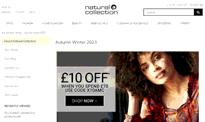 Preview 2 of the Natural Collection website