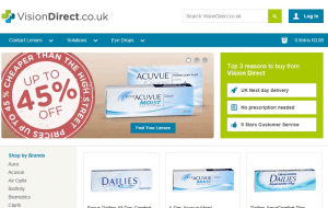 Preview 2 of the Vision Direct website