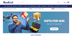 Preview 2 of the Menkind website