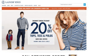 Preview 2 of the Lands End website
