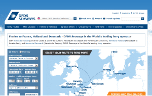Preview 3 of the DFDS website