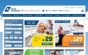 Preview 2 of the DFDS website