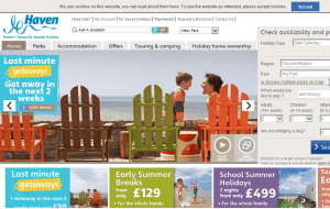 Preview 2 of the Haven UK Holidays website