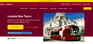 Preview 2 of the Big Bus Tours website