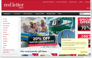 Preview 2 of the Red Letter Days website