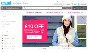 Preview 3 of the Ethical Superstore website