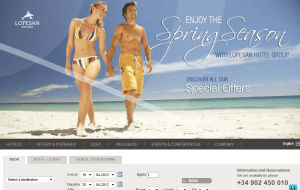 Preview 2 of the Lopesan Hotels website
