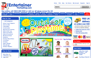 Preview 2 of the The Entertainer website