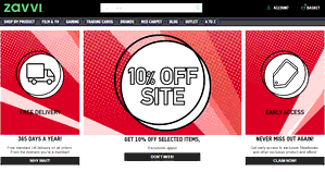 Preview 3 of the Zavvi website