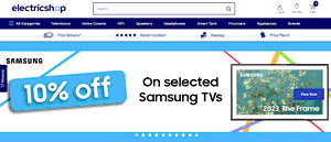 Preview 2 of the Electric Shop website